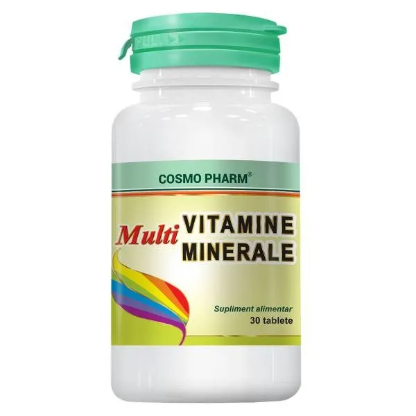 Multivitamine si multiminerale,30 tablete,Cosmopharm