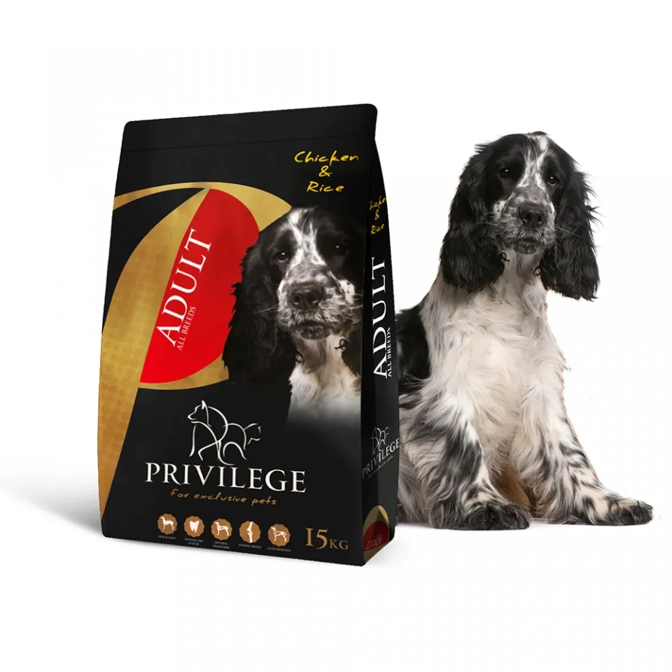 Privilege Adult All Breed – Pui & Orez - Hrana uscata super-premium - 15kg