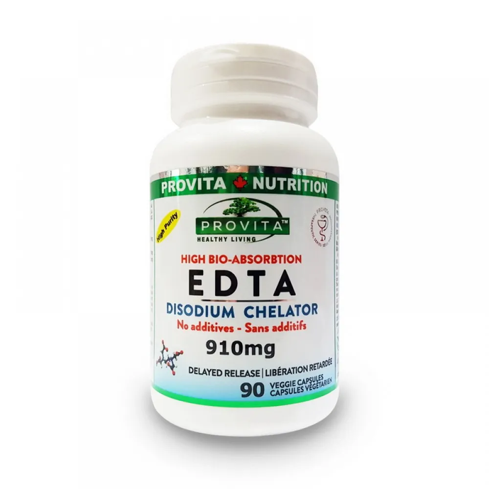 EDTA Chelat Disodic Biodisponibil 910 mg (90 capsule), Provita Nutrition