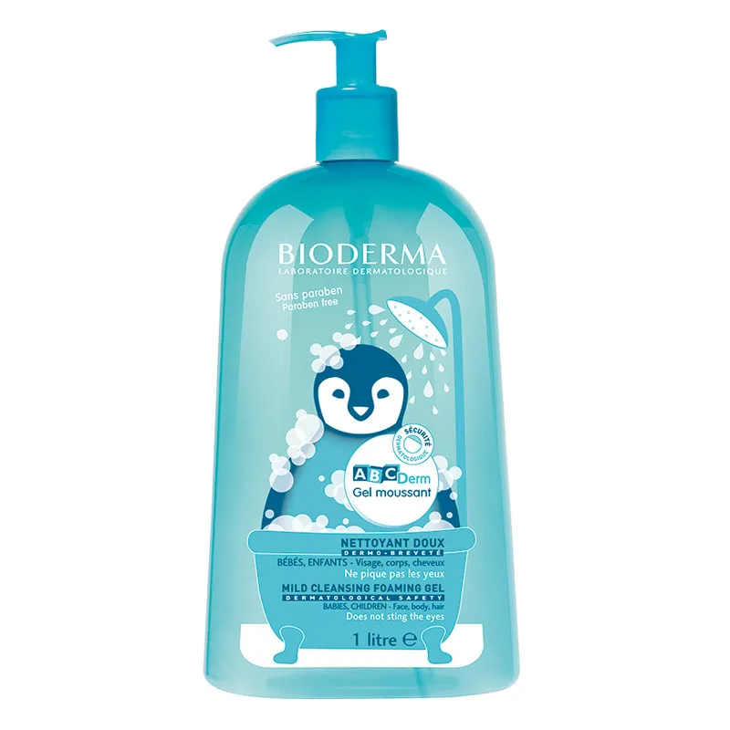 BIODERMA Gel spumant ABCDerm, 1L