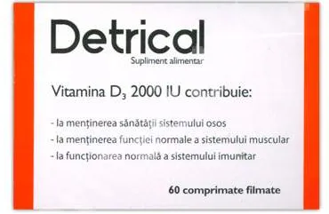 Zdrovit Detrical D3 2000IU  60cp.film