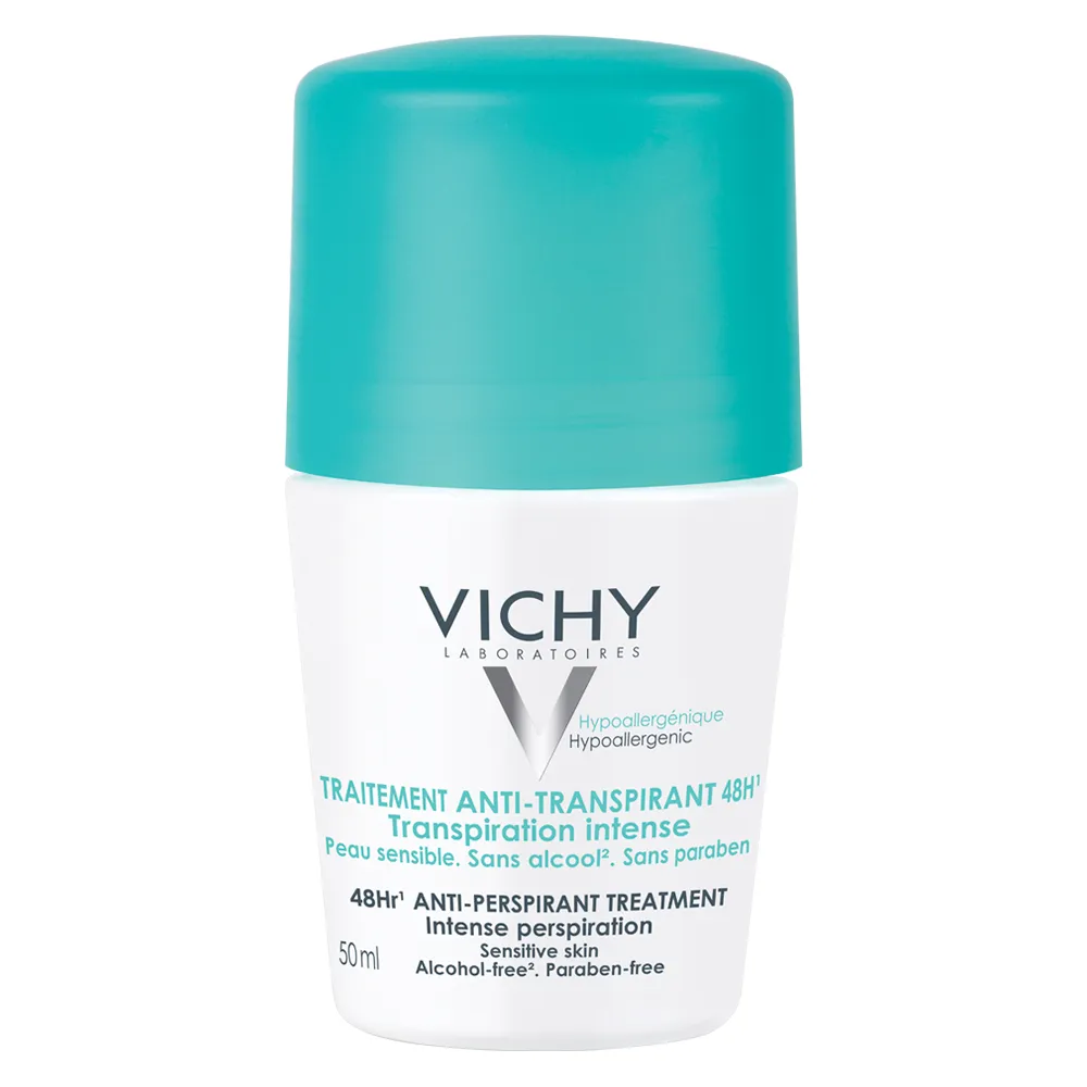 VICHY Deo Deodorant roll-on Antiperspirant, eficacitate 48h, cu parfum, 50ml