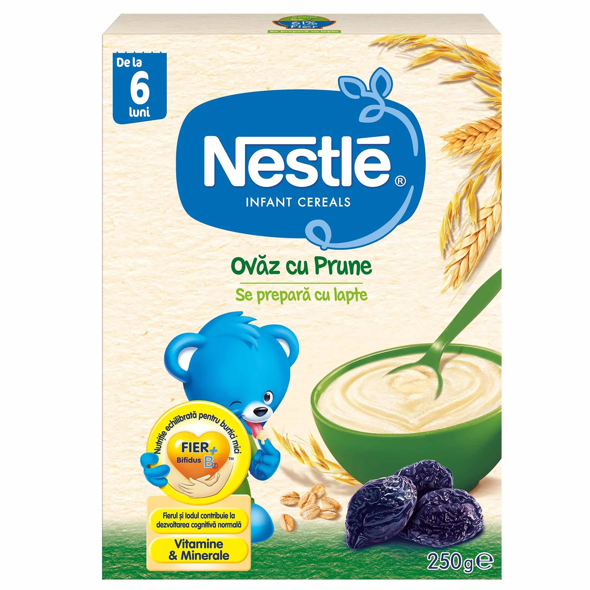 Cereale Ovaz cu prune x 250 g (Nestle)