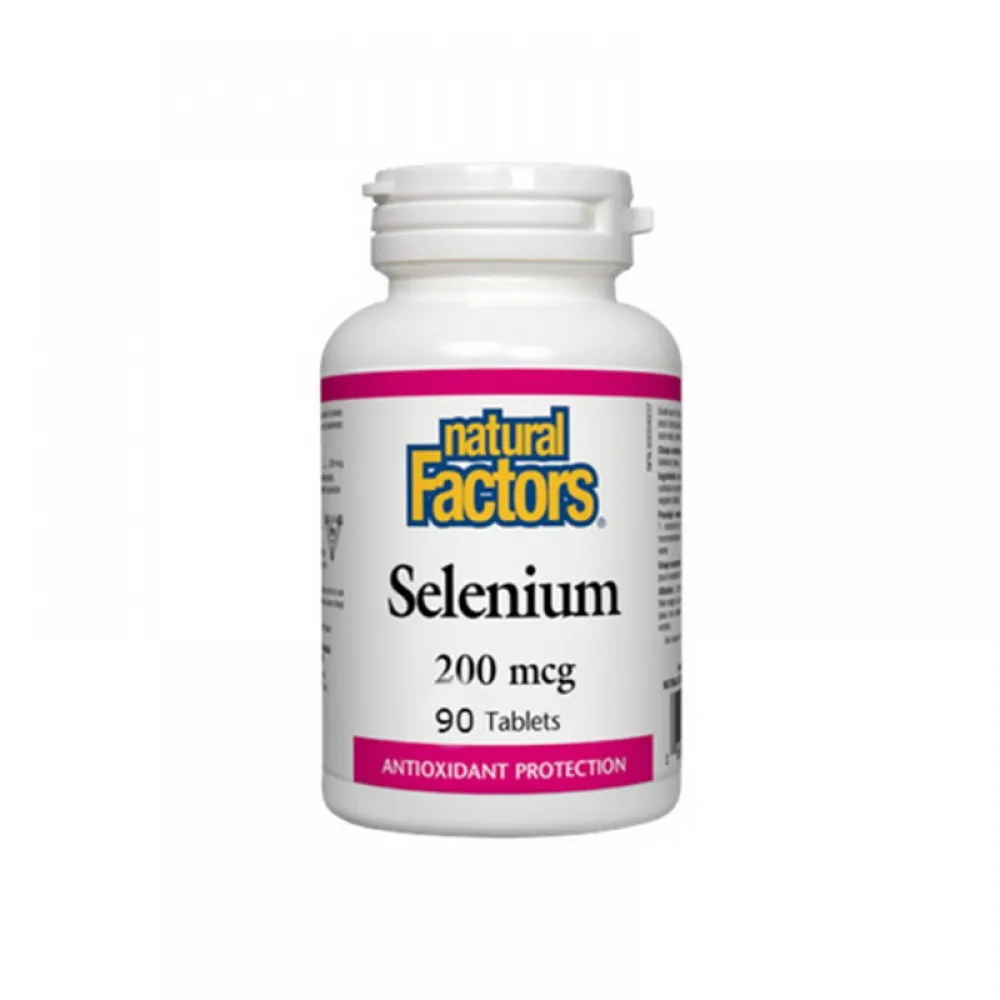 Seleniu Forte 200 mcg (90 tablete), Natural Factors