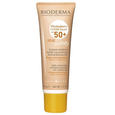 Bioderma Photoderm Cover Touch SPF50+ nuanta deschisa, 40g