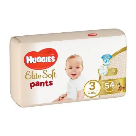 Huggies Nr.3 Elite Soft Pants Mega 6-11kg, 54 bucati