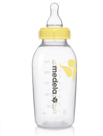 Biberon cu tetina din silicon Marimea M, 250 ml, Medela