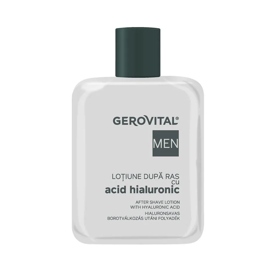 Lotiune dupa ras cu Acid Hialuronic, 100 ml, Gerovital Men 341