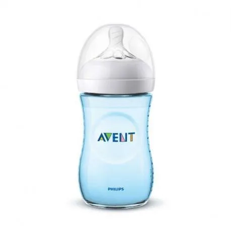 Avent Biberon Natural 260 ml blue ultra soft SCF035/17