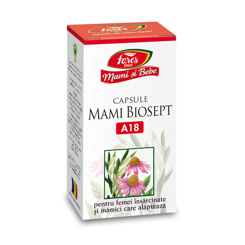 Mami&Bebe Biosept A18, 30 capsule, Fares