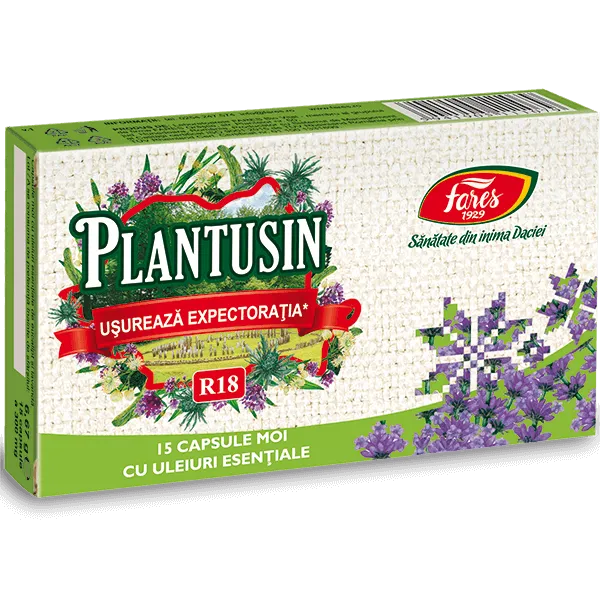 Plantusin usureaza expectoratia x 15 cps moi (Fares)