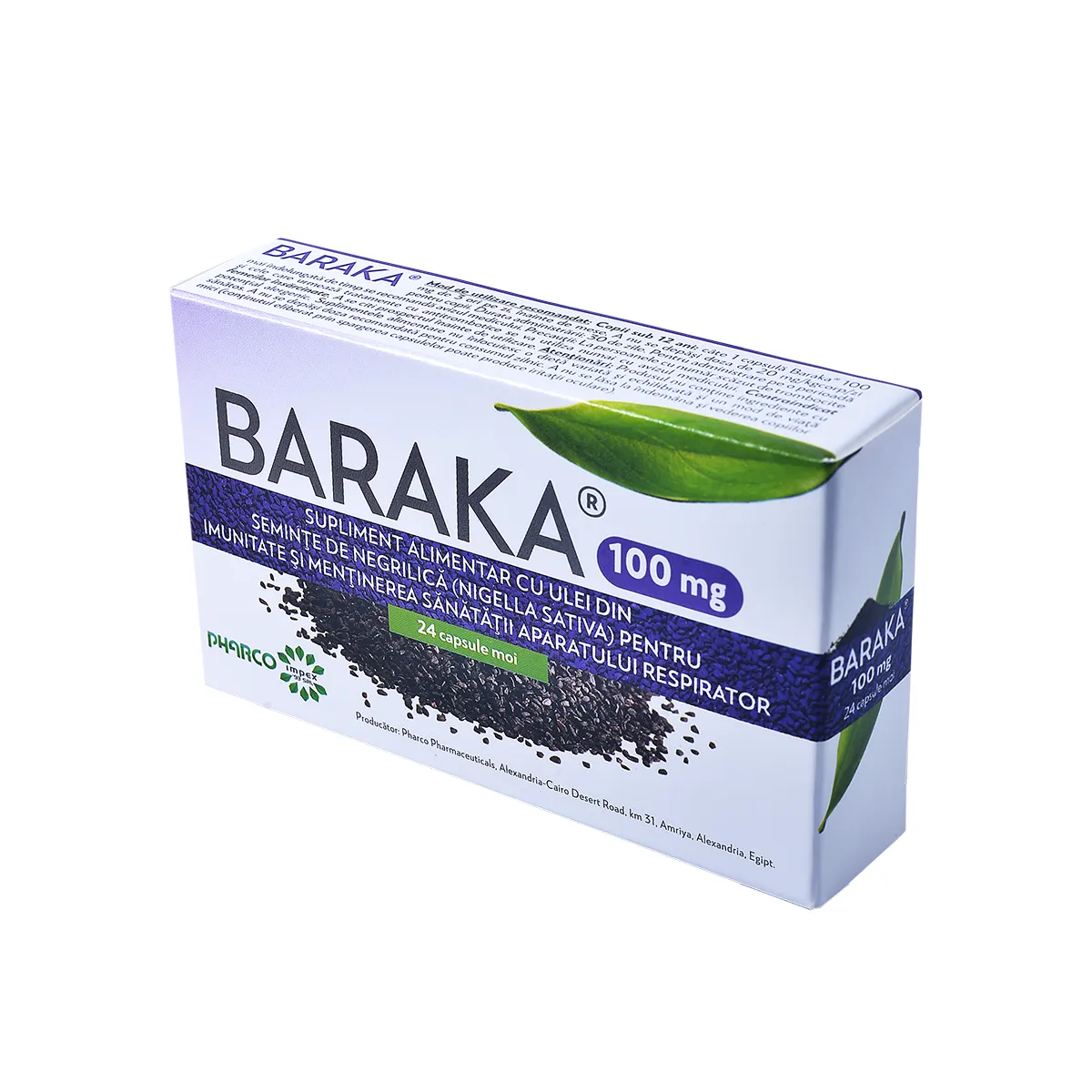BARAKA 100 MG  X 24 CAPSULE