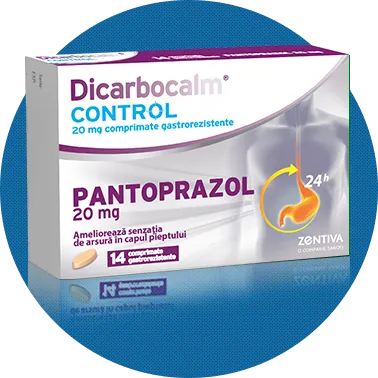 Dicarbocalm Control 20mg x 14 comprimate masticabile