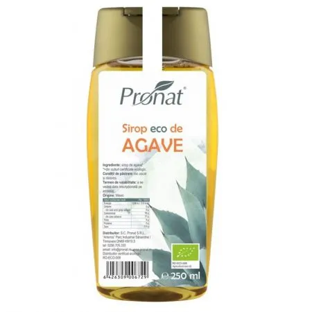 Sirop eco de agave, 250 ml, Pronat