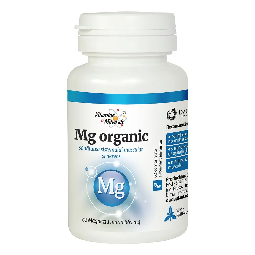 Dacia plant  magneziu organic x 60 capsule