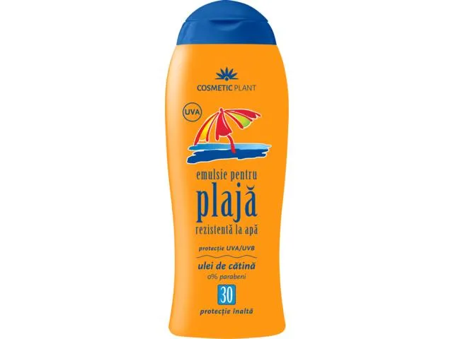 Emulsie pentru plaja cu ulei de catina SPF30, 200 ml, Cosmetic Plant