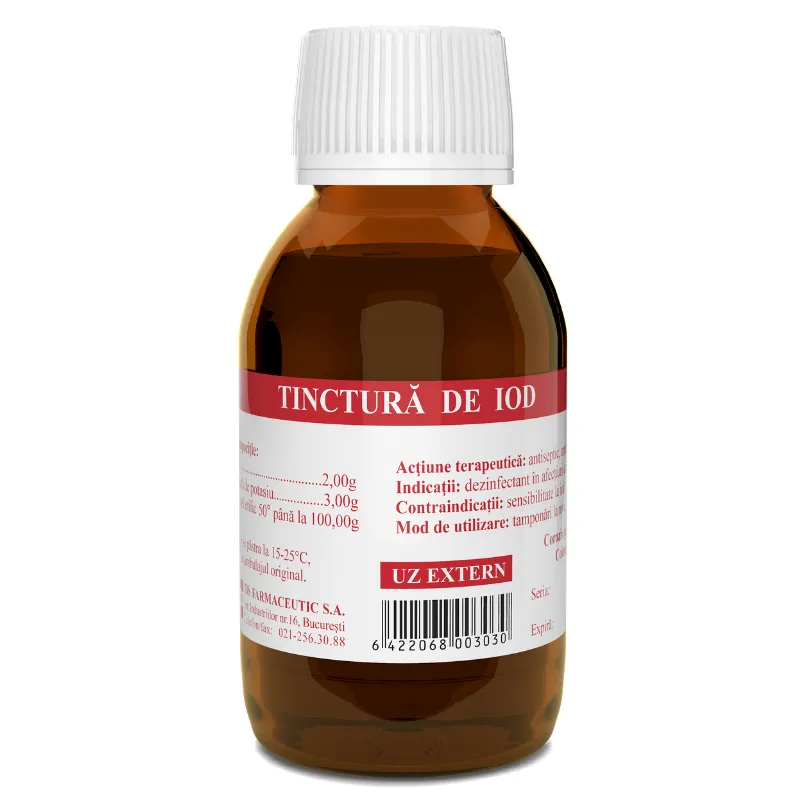 Tinctura de iod, 50 ml, Tis Farmaceutic