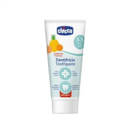 Chicco Pasta de dinti cu fluor si aroma de fructe, 50 ml, 1-5 ani+