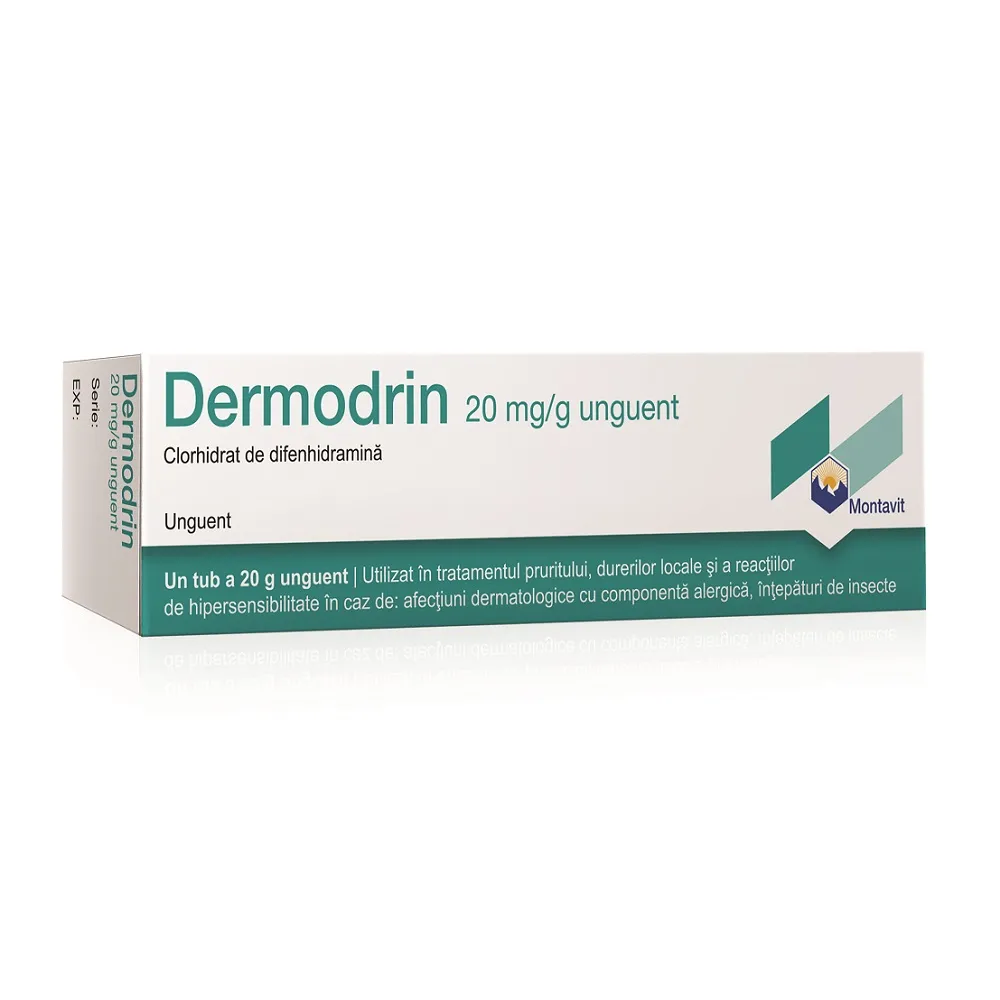 Dermodrin 20mg unguent , 20g