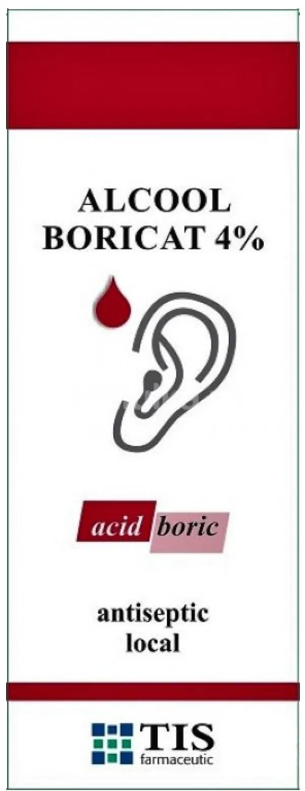 Alcool boricat 4% x 15ml (Tis)