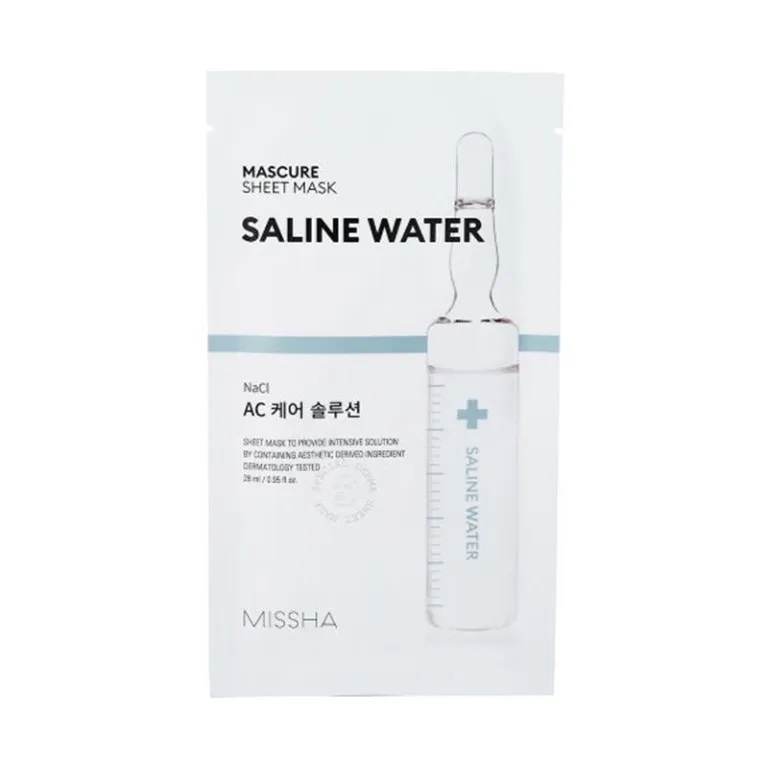Masca ten sensibil cu Apa salina 28ml (Missha)