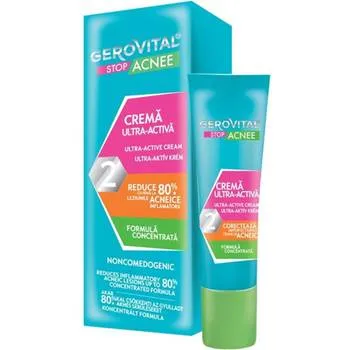 Crema ultra activa 2 Stop Acnee, 15ml, Gerovital