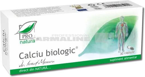 Pro-Natura Calciu biologic 30 capsule