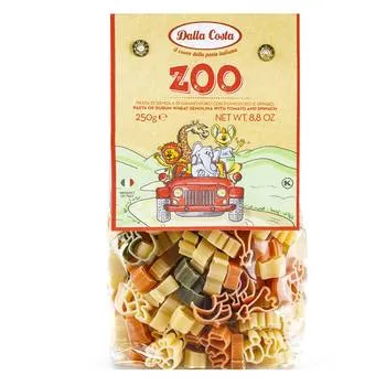 Paste din grau dur tricolore Zoo Bio, 250g, Dalla Costa