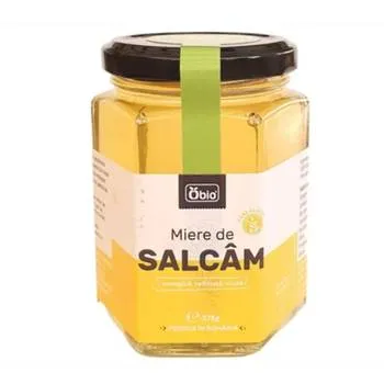 Miere de salcam bio cruda nefiltrata, 375g , Obio