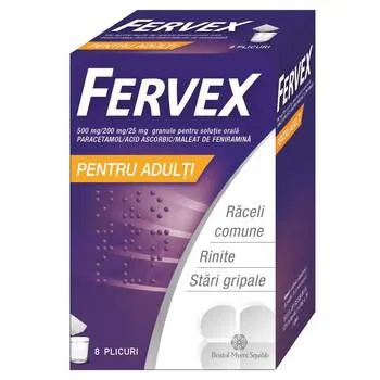 Fervex adulti, 8 plicuri, Upsa