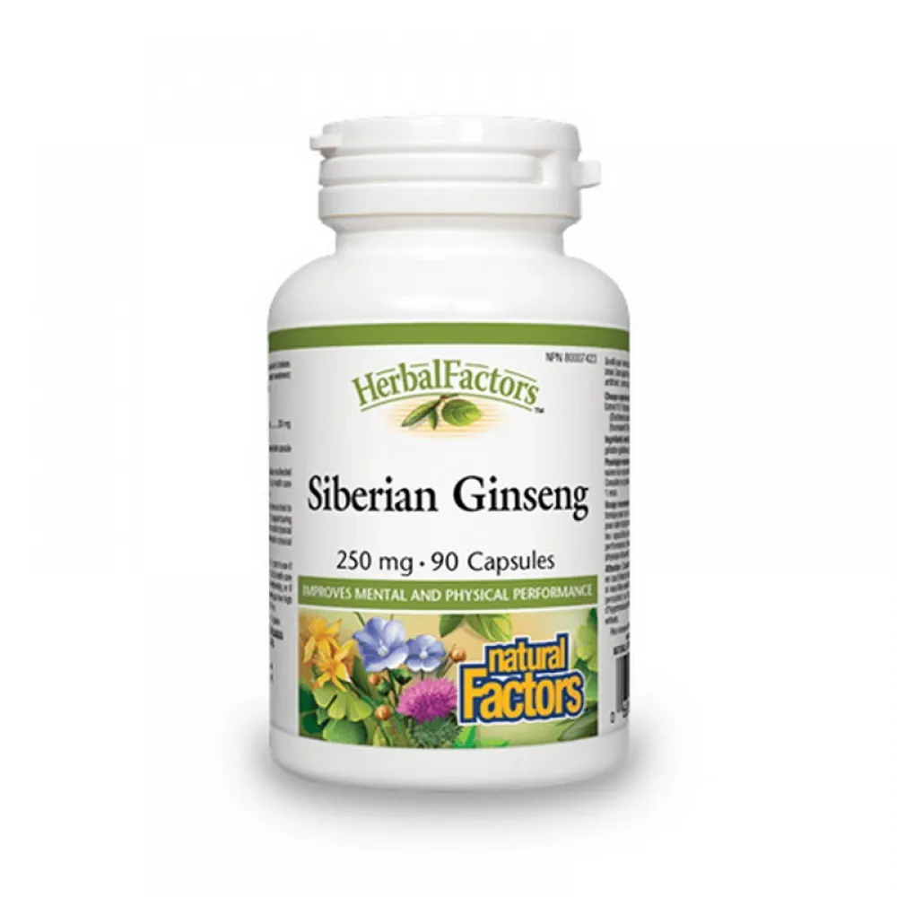 Siberian Ginseng 250 mg (90 capsule), Natural Factors