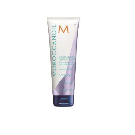 Balsam violet pentru par blond Blonde Perfecting Purple, 200 ml, Moroccanoil