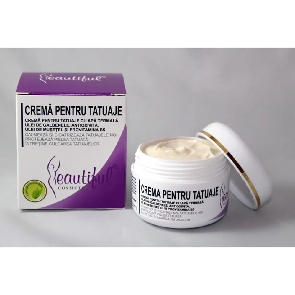 Crema pentru tatuaje (50 ml), Beautiful Cosmetics
