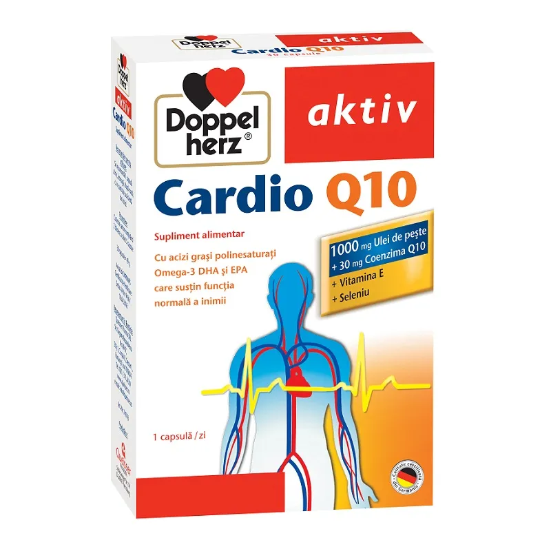 DOPPELHERZ Aktiv Cardio Q10, 30 capsule