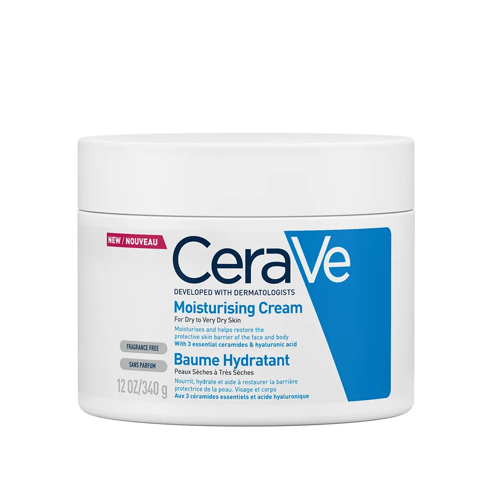 CeraVe Cremă hidratantă pentru față și corp  piele uscată și foarte uscată 340 gr