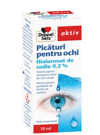 Picaturi pentru ochi cu Hialuronat de sodiu 0.2%, 10 ml, Doppelherz