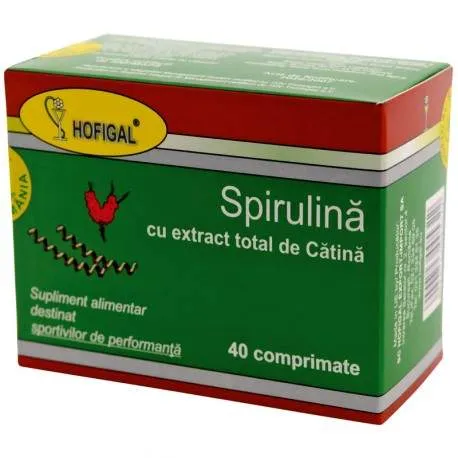 HOFIGAL SPIRULINA CU EXTRACT TOTAL DE CATINA 40 COMPRIMATE