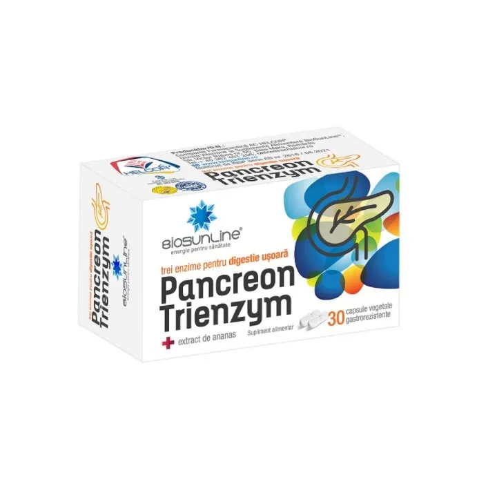 PANCREON TRIENZYM 30 CAPSULE GASTROREZISTENTE HELCOR