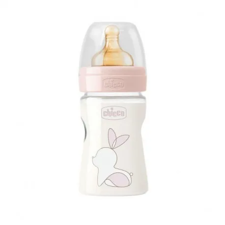 Chicco Original Touch Biberon PP 150 ml, t.c, flux lent, fete, 0luni+