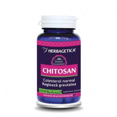 Herbagetica Chitosan, 60 capsule