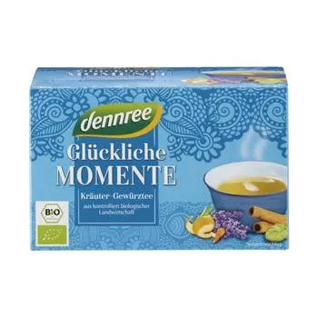 Ceai bio momente fericite 20 plicuri, 40g, Dennree