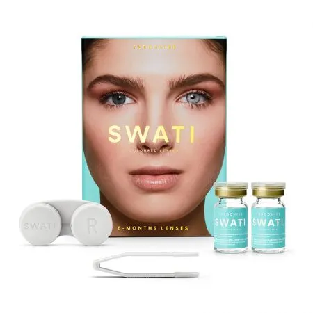 Pachet Lentile de contact colorate, nuanta Turquoise, Swati