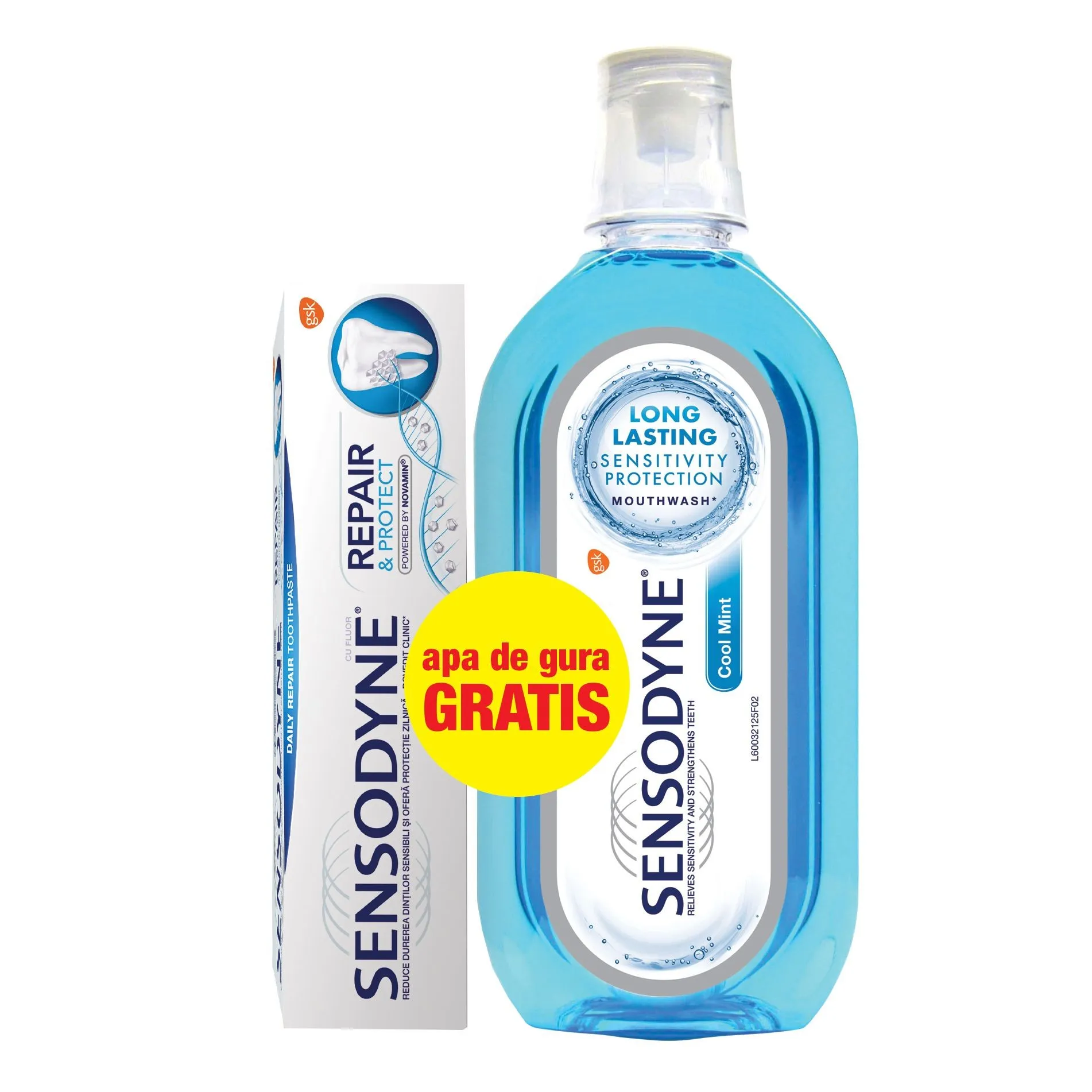 SENSODYNE COMPLETE PROTECTION 75ML + APA DE GURA COOLMINT