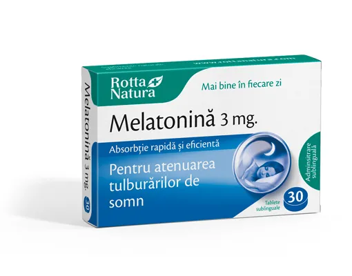 Rotta Natura Melatonina Sublinguala 3mg x 30 comprimate