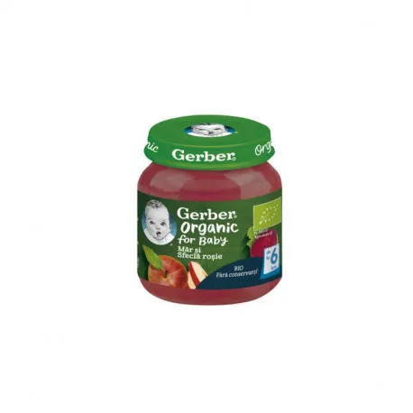 Gerber Bio Piure mar si sfecla rosie, 125g