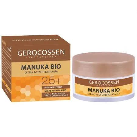 Crema intens hidratanta cu miere Manuka Bio 25+, 50 ml, Gerocossen