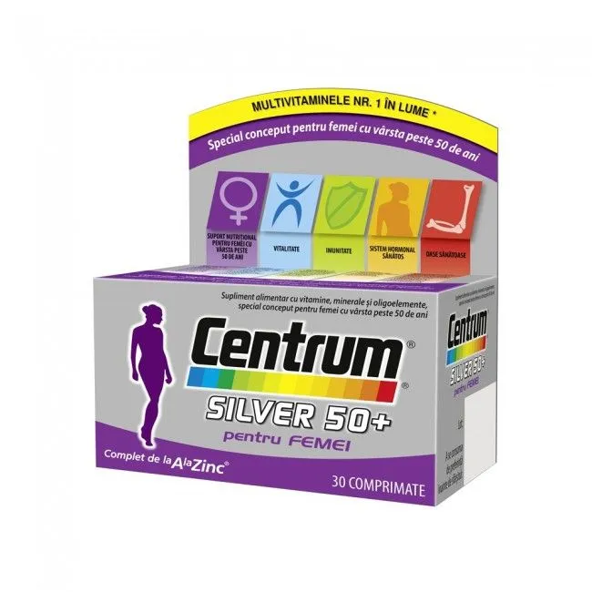 Centrum Silver Femei 50+,   30 comprimate