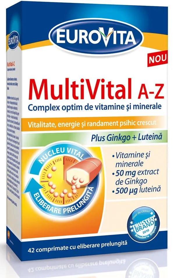 Eurovita MultiVital A-Z , 42 comprimate