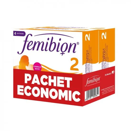 Femibion 2 - Sarcina si alaptare x 56 comprimate filmate + 56 capsule Combipack