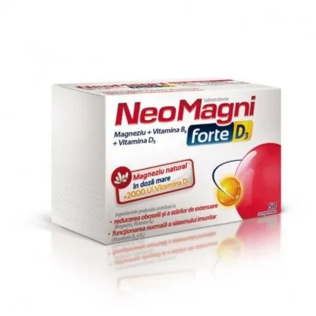 Neomagni Forte+D3, 50 comprimate